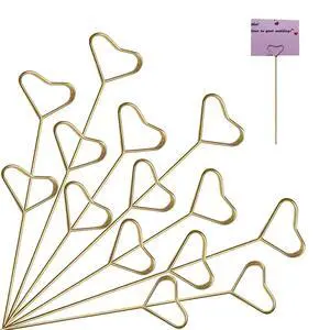 40Pcs 12 Inch Floral Pick Card Holder Flower Arrangement Holder (Heart) | Photo Memo Pick Stick Gift Card Tree Holder Ideal for Wedding Birthday Party Flower Gift Decor 40Pcs 12 Inch Floral Pick Card Holder Flower Arrangement Holder (Heart) | Photo Memo Pick Stick Gift Card Tree Holder Ideal for Wedding Birthday Party Flower Gift Decor