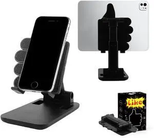 Father's Day Foldable Cell Phone Stand Non-Slip,Thumbs Up Adjustable Phone Holder with SiliconePortable Phone Stand for Desktop Compatible with All Mobile Phones (Black) Father's Day Foldable Cell Phone Stand Non-Slip,Thumbs Up Adjustable Phone Holder with SiliconePortable Phone Stand for Desktop Compatible with All Mobile Phones (Black)