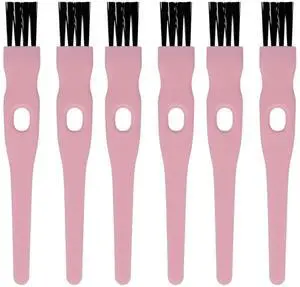 Mini Cleaning Brushes, 6 Pack Nylon Detail Brushes, 4.3 Inch (Pink) | Nylon Bristles, Pink Handles, For Shavers, Razor Heads, Trimmers, Mug Lids, Keyboards, Small Crevices Mini Cleaning Brushes, 6 Pack Nylon Detail Brushes, 4.3 Inch (Pink) | Nylon Bristles, Pink Handles, For Shavers, Razor Heads, Trimmers, Mug Lids, Keyboards, Small Crevices