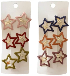 12 Pcs Metal Snap Hair Clips Star Hair Barrettes Hair Accessories for Women Girls (Star) 12 Pcs Metal Snap Hair Clips Star Hair Barrettes Hair Accessories for Women Girls (Star)