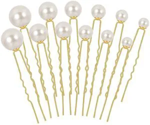 Pearl Hair Pins, 36 Pcs Bridal Hair Clips For Wedding Women | 6 Pearl Sizes, Faux Pearl And Metal, U-Shaped Pins, Lightweight Hold, For Weddings, Prom And Parties Pearl Hair Pins, 36 Pcs Bridal Hair Clips For Wedding Women | 6 Pearl Sizes, Faux Pearl And Metal, U-Shaped Pins, Lightweight Hold, For Weddings, Prom And Parties