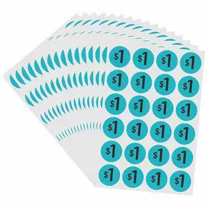 600 Count Garage Sale Price Stickers Yard Rummage Sale Labels 1 Dollar 3/4 inch Retail Sale Clearance Stickers 600 Count Garage Sale Price Stickers Yard Rummage Sale Labels 1 Dollar 3/4 inch Retail Sale Clearance Stickers