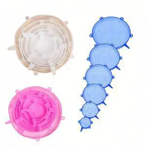 18 Pack Silicone Stretch Lids, 6 Sizes Reusable Flexible Food Storage Covers,Airtight Seal Silicone Bowl Covers for Containers Bowls Pots Fruits,Microwave & Dishwasher Safe (Pink Blue Clear) 18 Pack Silicone Stretch Lids, 6 Sizes Reusable Flexible Food Storage Covers,Airtight Seal Silicone Bowl Covers for Containers Bowls Pots Fruits,Microwave & Dishwasher Safe (Pink Blue Clear)