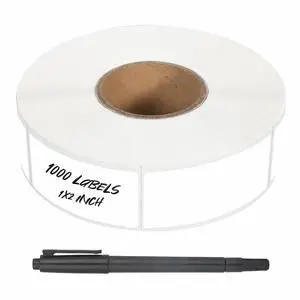 1000 Pcs Removable Food Labels Stickers with Perforation Line, 1" x 2" | For Storage Bins, Jars, Waterproof & Oil Resistant, Freezer Labels, Bottle Labels Easy Peel Off, Labels for Food Containers 1000 Pcs Removable Food Labels Stickers with Perforation Line, 1" x 2" | For Storage Bins, Jars, Waterproof & Oil Resistant, Freezer Labels, Bottle Labels Easy Peel Off, Labels for Food Containers