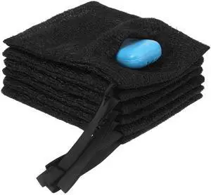 6 Pack Bar Soap Bag, Exfoliating Soap Bag | Reusable Foam Lather Body Exfoliator Pouch, for Bath, Shower 6 Pack Bar Soap Bag, Exfoliating Soap Bag | Reusable Foam Lather Body Exfoliator Pouch, for Bath, Shower