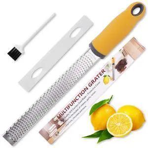 Lemon Zester Grater, Citrus Zester Grater with Handle, Kitchen Gadgets for Cheese, Lemon, Chocolate, Nutmeg, Ginger, Fruit, Vegetable, Stainless Steel Micro Cheese Grate, Dishwasher Safe(Narrow) Lemon Zester Grater, Citrus Zester Grater with Handle, Kitchen Gadgets for Cheese, Lemon, Chocolate, Nutmeg, Ginger, Fruit, Vegetable, Stainless Steel Micro Cheese Grate, Dishwasher Safe(Narrow)