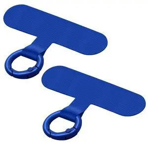 Phone Tether Tab, 2 Pack Cell Phone Lanyard Patch Without Adhesive, Phone Strap Replacement Part for All Full Phone Cases (Royal Blue) Phone Tether Tab, 2 Pack Cell Phone Lanyard Patch Without Adhesive, Phone Strap Replacement Part for All Full Phone Cases (Royal Blue)