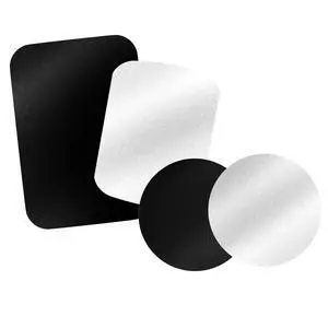 Metal Plate for Magnetic Car Mount 4 Pack Disc with 3M Adhesive Compatible with Phone Magnets/Cell Phone Automobile Magnet Cradles, No Logo or Hole, 2 Rectangle 2 Round, Black&Silver Metal Plate for Magnetic Car Mount 4 Pack Disc with 3M Adhesive Compatible with Phone Magnets/Cell Phone Automobile Magnet Cradles, No Logo or Hole, 2 Rectangle 2 Round, Black&Silver