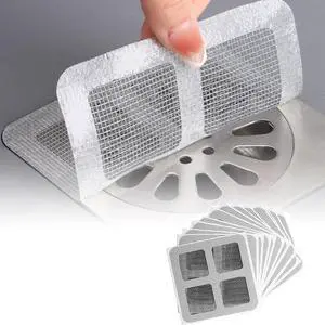 Disposable Shower Drain Cover Hair Catcher Shower Drain Mesh Stickers, Bathroom, Laundry, Bathtub, Kitchen, Sink, for Human and pet Hair (10 PCS) Disposable Shower Drain Cover Hair Catcher Shower Drain Mesh Stickers, Bathroom, Laundry, Bathtub, Kitchen, Sink, for Human and pet Hair (10 PCS)