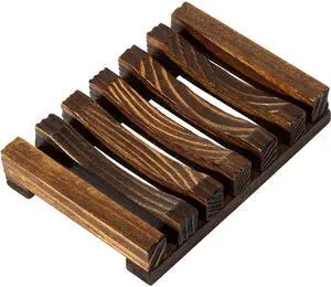 Natural Wooden Soap Dish Soap Saver Holder Soap Tray for Bathroom, Biodegradable, Zero Waste, Plastic Free, Charcoal Color | Soap Saver Keep Soap Bar Dry Extend Soap Life Non-slip Soap Tray for Show Natural Wooden Soap Dish Soap Saver Holder Soap Tray for Bathroom, Biodegradable, Zero Waste, Plastic Free, Charcoal Color | Soap Saver Keep Soap Bar Dry Extend Soap Life Non-slip Soap Tray for Show