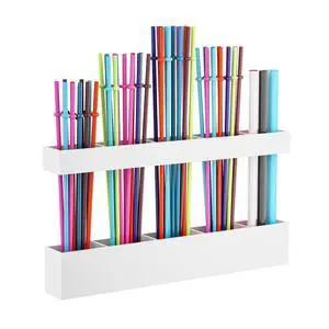 Straw Holder for Cabinet Door, Reusable Tumbler Straw Organizer Storage Container Mount for Kitchen Counter Cupboard Door (White, 9.5inch) Straw Holder for Cabinet Door, Reusable Tumbler Straw Organizer Storage Container Mount for Kitchen Counter Cupboard Door (White, 9.5inch)
