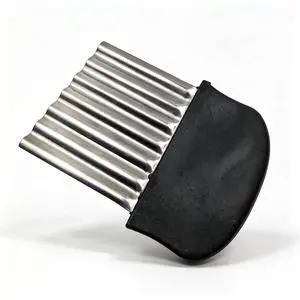 French Fry Slicer, Large Crinkle Cutter with Stainless Steel Blade | Stainless steel blade, plastic handle, wavy cuts, for potatoes, fruits, vegetables, salads, stir-fry, kitchens French Fry Slicer, Large Crinkle Cutter with Stainless Steel Blade | Stainless steel blade, plastic handle, wavy cuts, for potatoes, fruits, vegetables, salads, stir-fry, kitchens