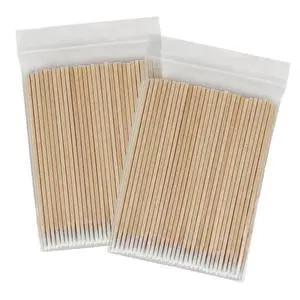 Pointed Tip Cotton Swabs, 200 Pcs, FSC Certified Wooden Sticks | 4 Inch Micro Cotton Bud, Mini Precision Applicators for Nail Polish Clean, Microblading, Makeup Touch up, Eyebrow Tattoo Pointed Tip Cotton Swabs, 200 Pcs, FSC Certified Wooden Sticks | 4 Inch Micro Cotton Bud, Mini Precision Applicators for Nail Polish Clean, Microblading, Makeup Touch up, Eyebrow Tattoo