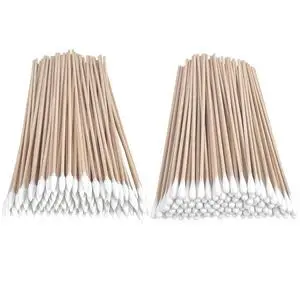 6 Inch Long Cotton Swabs, 200 Pcs, 100 Round & 100 Pointed Tips | FSC Certified Durable Bamboo Sticks, Cotton Tip Applicators for Gun Cleaning, Dog Ears Care, Electronics, Craft, Tight Space 6 Inch Long Cotton Swabs, 200 Pcs, 100 Round & 100 Pointed Tips | FSC Certified Durable Bamboo Sticks, Cotton Tip Applicators for Gun Cleaning, Dog Ears Care, Electronics, Craft, Tight Space