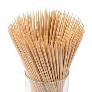 Bamboo Skewers 6 Inch - 100 Pack Natural Wooden Skewers for Grilling, Kabobs, and Appetizers, Mini Skewer Sticks for Fruit & BBQ & Party Bamboo Skewers 6 Inch - 100 Pack Natural Wooden Skewers for Grilling, Kabobs, and Appetizers, Mini Skewer Sticks for Fruit & BBQ & Party