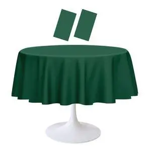 2 Pack Green Round Tablecloth 84 x 84 Inch Circle Plastic Table Cover Disposable Table Cloth for Baby Shower Wedding Birthday Party Picnic Round Green Tablecloth 2 Pack Green Round Tablecloth 84 x 84 Inch Circle Plastic Table Cover Disposable Table Cloth for Baby Shower Wedding Birthday Party Picnic Round Green Tablecloth