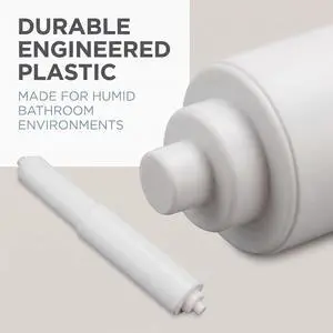 White Toilet Paper Holder, Toilet Paper Holder Roller Spindle Replacement Rod Plastic, Roller Replacement Plastic Spring Loaded, Paper Holder Insert 1 Piece White Toilet Paper Holder, Toilet Paper Holder Roller Spindle Replacement Rod Plastic, Roller Replacement Plastic Spring Loaded, Paper Holder Insert 1 Piece
