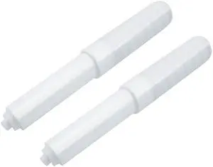 2 PCS Toilet Paper Holder, Replacement Roller for Bathroom, White | Plastic Toilet Paper Holder, Simple Installation, Spring Loaded Roller Replacement for Home 2 PCS Toilet Paper Holder, Replacement Roller for Bathroom, White | Plastic Toilet Paper Holder, Simple Installation, Spring Loaded Roller Replacement for Home