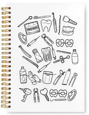 Dentist Hygienist Dental Gifts Notebook Journal for Coworkers, Dental Assistant Office Gifts, Hardcover Spiral Notebook 5.5x8.3 Inch(White Dentist) Dentist Hygienist Dental Gifts Notebook Journal for Coworkers, Dental Assistant Office Gifts, Hardcover Spiral Notebook 5.5x8.3 Inch(White Dentist)