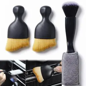 3 Pcs Exquisite Microfiber Duster Brushes, Car Detailing Brushes, Feather Duster, Efficient Dust Removal, Cleaning Tool Perfect for Computers, Keyboards, Car Interior, Photo Frames, Digital Devices 3 Pcs Exquisite Microfiber Duster Brushes, Car Detailing Brushes, Feather Duster, Efficient Dust Removal, Cleaning Tool Perfect for Computers, Keyboards, Car Interior, Photo Frames, Digital Devices