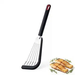 Fish Spatula, Egg Flipper for Nonstick Cookware | Flexible Thin Silicone Bladed Kitchen Turner for Eggs, Omelets, Pancakes, Dishwasher Safe & Heat Resistant Up to 446°F Fish Spatula, Egg Flipper for Nonstick Cookware | Flexible Thin Silicone Bladed Kitchen Turner for Eggs, Omelets, Pancakes, Dishwasher Safe & Heat Resistant Up to 446°F