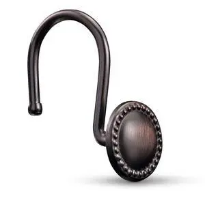 Bronze Shower Curtain Hooks,Oil Rubbed Decorative Shower Rings,Set of 12 Rust Resistant Shower Hooks Hangers for Bathroom Curtains Rods(Oil-Rubbed Bronze) Bronze Shower Curtain Hooks,Oil Rubbed Decorative Shower Rings,Set of 12 Rust Resistant Shower Hooks Hangers for Bathroom Curtains Rods(Oil-Rubbed Bronze)
