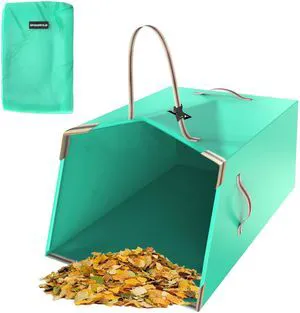 50 Gallon Dustpan-Style Leaf Collector Bag, Reusable Yard Waste Bag | Collapsible with Adjustable Handle, Self-Standing Garden Container for Dry Leaves, Grass Clippings & Light Lawn Debris 50 Gallon Dustpan-Style Leaf Collector Bag, Reusable Yard Waste Bag | Collapsible with Adjustable Handle, Self-Standing Garden Container for Dry Leaves, Grass Clippings & Light Lawn Debris