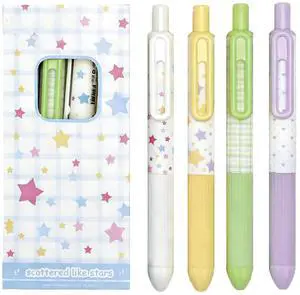 4 Pcs Cute Retractable Pens Small Pocket Pens Cartoon Star Gel Pen 0.5mm Fine Point Black Ink Smooth Writing Pen for Women Girls Boys Office School Supplies (Star) 4 Pcs Cute Retractable Pens Small Pocket Pens Cartoon Star Gel Pen 0.5mm Fine Point Black Ink Smooth Writing Pen for Women Girls Boys Office School Supplies (Star)