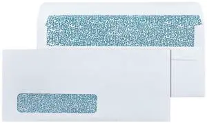 #10 Left Window Envelopes Self Seal - 20/pack - 4 1/8 x 9 1/2 inch - Business Envelopes with Flip & Seal Closure, Security Tinted for Invoices & Statements - White Letter Size #10 Left Window Envelopes Self Seal - 20/pack - 4 1/8 x 9 1/2 inch - Business Envelopes with Flip & Seal Closure, Security Tinted for Invoices & Statements - White Letter Size