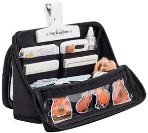 Pencil Case - Removable Clear Large Capacity Aesthetic Pencil Pouch with Sturdy Zipper, Canvas Stationery Organizer Pen Pouch with Compartments for College, office, Travel(Black) Pencil Case - Removable Clear Large Capacity Aesthetic Pencil Pouch with Sturdy Zipper, Canvas Stationery Organizer Pen Pouch with Compartments for College, office, Travel(Black)