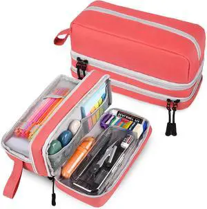 Large Capacity Pencil Case,Multifunction Pencil Pouch,Pencil Bags with Zipper 3 Compartments Pencil case organizer for or School Teen Girl Boy Men WomenPink Large Capacity Pencil Case,Multifunction Pencil Pouch,Pencil Bags with Zipper 3 Compartments Pencil case organizer for or School Teen Girl Boy Men WomenPink