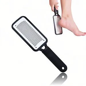 Foot File Callus Remover, Dual-Sided Stainless Steel Pedicure Rasp with Ergonomic Non-Slip Handle, for Dry and Wet Skin Foot File Callus Remover, Dual-Sided Stainless Steel Pedicure Rasp with Ergonomic Non-Slip Handle, for Dry and Wet Skin