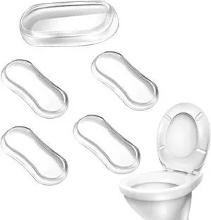 5Pcs Transparent Toilet Seat Bumper Set,Toilet Seat Buffers, Silicone Strong Adhesive Toilet Seats Lid Bumpers,Toilet Lid Rubber Pads for, Home, Hotel and Hospital ToiletsToilets and Toilet Parts 5Pcs Transparent Toilet Seat Bumper Set,Toilet Seat Buffers, Silicone Strong Adhesive Toilet Seats Lid Bumpers,Toilet Lid Rubber Pads for, Home, Hotel and Hospital ToiletsToilets and Toilet Parts