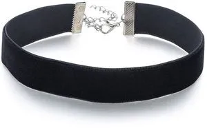 Gothic Black Velvet Choker Necklace for Women & Teen Girls | Adjustable wide black velvet choker with extender, Halloween, Valentines Day, birthday, gothic party or cosplay jewelry. Gothic Black Velvet Choker Necklace for Women & Teen Girls | Adjustable wide black velvet choker with extender, Halloween, Valentines Day, birthday, gothic party or cosplay jewelry.