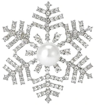 coadipress Snowflake Brooch Pin for Women Elegant Rhinestone CZ Winter Flower Lapel Pins Dainty Snowflake Pearl Brooches Austrian Crystal Christmas Corsage Badge Dress Accessories (Silver 1 Pearl) coadipress Snowflake Brooch Pin for Women Elegant Rhinestone CZ Winter Flower Lapel Pins Dainty Snowflake Pearl Brooches Austrian Crystal Christmas Corsage Badge Dress Accessories (Silver 1 Pearl)