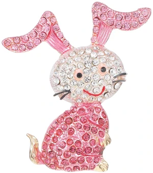 Rhinestone Rabbit Brooch for Women Pink Bunny Brooches Plated Crystal Animal Lapel Pins Dainty Cute Cartoon Brooch Pin Easter Jewelry Gift for Teacher Dress Holiday Graduation Accessories Rhinestone Rabbit Brooch for Women Pink Bunny Brooches Plated Crystal Animal Lapel Pins Dainty Cute Cartoon Brooch Pin Easter Jewelry Gift for Teacher Dress Holiday Graduation Accessories