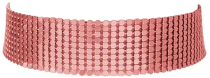 Punk Wide Mesh Metal Sequins Choker Necklace Multicolor Shiny Thick Rhinestone Short Collar Choker for Women Prom Party Costume Jewelry-pink Punk Wide Mesh Metal Sequins Choker Necklace Multicolor Shiny Thick Rhinestone Short Collar Choker for Women Prom Party Costume Jewelry-pink