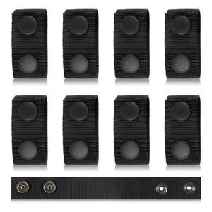 8 Pcs Duty Belt Keepers, Nylon Belt Loop Keeper for 2" Wide Utility Belts, Anti-Sag Wear-Resistant (Black, 7.48 x 1 in) 8 Pcs Duty Belt Keepers, Nylon Belt Loop Keeper for 2" Wide Utility Belts, Anti-Sag Wear-Resistant (Black, 7.48 x 1 in)