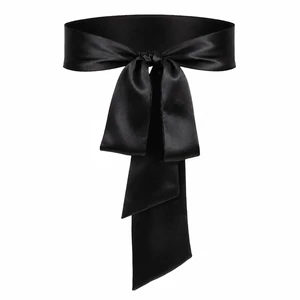 Black Sash Satin Belt, Long Wide Dress Bridal Sash, Self-tie Bow for Wedding Special Occasion(4 x 98.4inch) Black Sash Satin Belt, Long Wide Dress Bridal Sash, Self-tie Bow for Wedding Special Occasion(4 x 98.4inch)