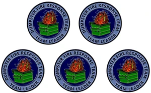 2Pcs/5Pcs Dumpster Fire Enamel Pins Response Team Alloy Badges for Jackets Hilarious Gifts for Coworkers Team Members (5Pcs dark blue) 2Pcs/5Pcs Dumpster Fire Enamel Pins Response Team Alloy Badges for Jackets Hilarious Gifts for Coworkers Team Members (5Pcs dark blue)