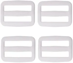 Plastic Tri-glide Slides Button Fasteners Adjustable Webbing Triglides Slider Buckle Replacement for Belt Strap Backpack Bags Sewing DIY Craft Accessories, 4PCS (White, 1Inch) Plastic Tri-glide Slides Button Fasteners Adjustable Webbing Triglides Slider Buckle Replacement for Belt Strap Backpack Bags Sewing DIY Craft Accessories, 4PCS (White, 1Inch)