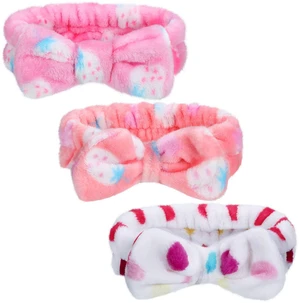 3 Pcs Bowtie Headbands for Washing Face Makeup, Bright Patterns | Soft Microfiber Terry Cloth, Elastic Spa Hair Band, Skincare Keeps Strands off During Routines, Comfortable Stretch 3 Pcs Bowtie Headbands for Washing Face Makeup, Bright Patterns | Soft Microfiber Terry Cloth, Elastic Spa Hair Band, Skincare Keeps Strands off During Routines, Comfortable Stretch