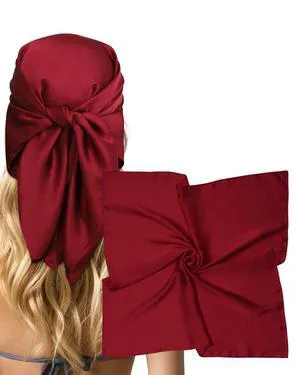 27.5 Inches Silk Head Scarf for Women Satin Hair Bandana Square Wrap | Square Western Headscarf Bandanas Boho, Securely Styling a Neck Hair Wrap for Sleeping Braids 27.5 Inches Silk Head Scarf for Women Satin Hair Bandana Square Wrap | Square Western Headscarf Bandanas Boho, Securely Styling a Neck Hair Wrap for Sleeping Braids