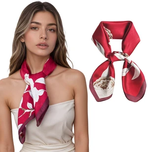 Satin Scarf for Women Head Neck Hair Bandana Purse Red | Satin-Feel Polyester Scarf; 26x26 in (66 cm); Head, Neck, Hair or Purse; Red Satin Scarf for Women Head Neck Hair Bandana Purse Red | Satin-Feel Polyester Scarf; 26x26 in (66 cm); Head, Neck, Hair or Purse; Red