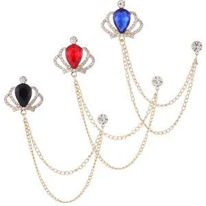 Brooches and pins for women,Brooch for men, Crown Brooch Pins,Brooch for Men Suit,Husband Boyfriend Valentine's Day Anniversary Birthday Gift Brooches and pins for women,Brooch for men, Crown Brooch Pins,Brooch for Men Suit,Husband Boyfriend Valentine's Day Anniversary Birthday Gift