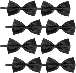 8 Pcs Black Bow Tie, Pre-tied Adjustable 8-15 Inch Formal Bowtie Set for Men & Boys, Wedding, Prom, Tuxedo (Polyester, Elegant Black) 8 Pcs Black Bow Tie, Pre-tied Adjustable 8-15 Inch Formal Bowtie Set for Men & Boys, Wedding, Prom, Tuxedo (Polyester, Elegant Black)