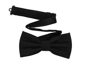 TINYHI Men's Pre-Tied Satin Formal Tuxedo Bowtie Adjustable Length Satin Bow Tie Black One Size TINYHI Men's Pre-Tied Satin Formal Tuxedo Bowtie Adjustable Length Satin Bow Tie Black One Size