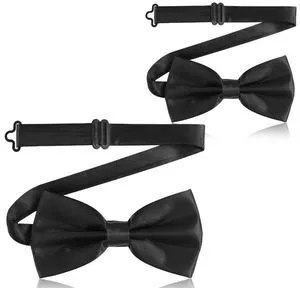 2PCS Bow Ties for Men, Adjustable Black Bow Tie, Classic Bow Tie for Weddings, Banquets, Bands, Graduations, Christmas, Celebrations and Any Other Formal Occasions 2PCS Bow Ties for Men, Adjustable Black Bow Tie, Classic Bow Tie for Weddings, Banquets, Bands, Graduations, Christmas, Celebrations and Any Other Formal Occasions