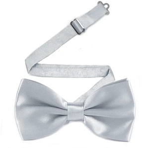 Adjustable Men Bowtie, Pre-tied Bow Tie for Parties (Silver) | Easy to Wear, Classic Clip-on Bow Tie, Holds Shape, for Tuxedo, Shirt, Suit, Formal Attire, Wedding, Prom Adjustable Men Bowtie, Pre-tied Bow Tie for Parties (Silver) | Easy to Wear, Classic Clip-on Bow Tie, Holds Shape, for Tuxedo, Shirt, Suit, Formal Attire, Wedding, Prom