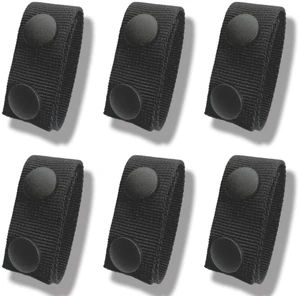 6 Pack NRJSSCC Belt Keepers for Duty Belt, 1In Wide Belt Loop Keeper, Fits Belts Within 2.25In, Nylon Duty Belts Keepers with Double Snaps for Tactical, Police, Law Enforcement and Hunting Game, Black 6 Pack NRJSSCC Belt Keepers for Duty Belt, 1In Wide Belt Loop Keeper, Fits Belts Within 2.25In, Nylon Duty Belts Keepers with Double Snaps for Tactical, Police, Law Enforcement and Hunting Game, Black